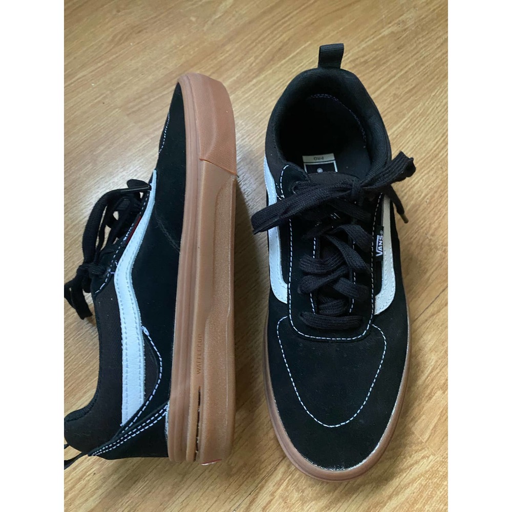 VANS Old Skool Black White Sneakers Black Laces Men’s 7 Worn once!